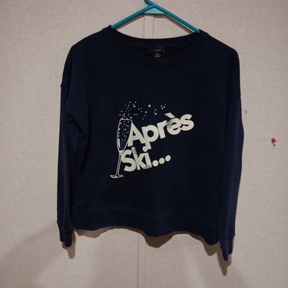 J.crew University terry "Après Ski" sweatshirt Semi New Size Xs - Picture 2 of 6
